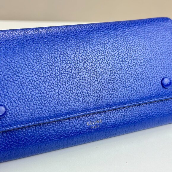 Celine Blue Leather Wallet - Picture 4 of 6